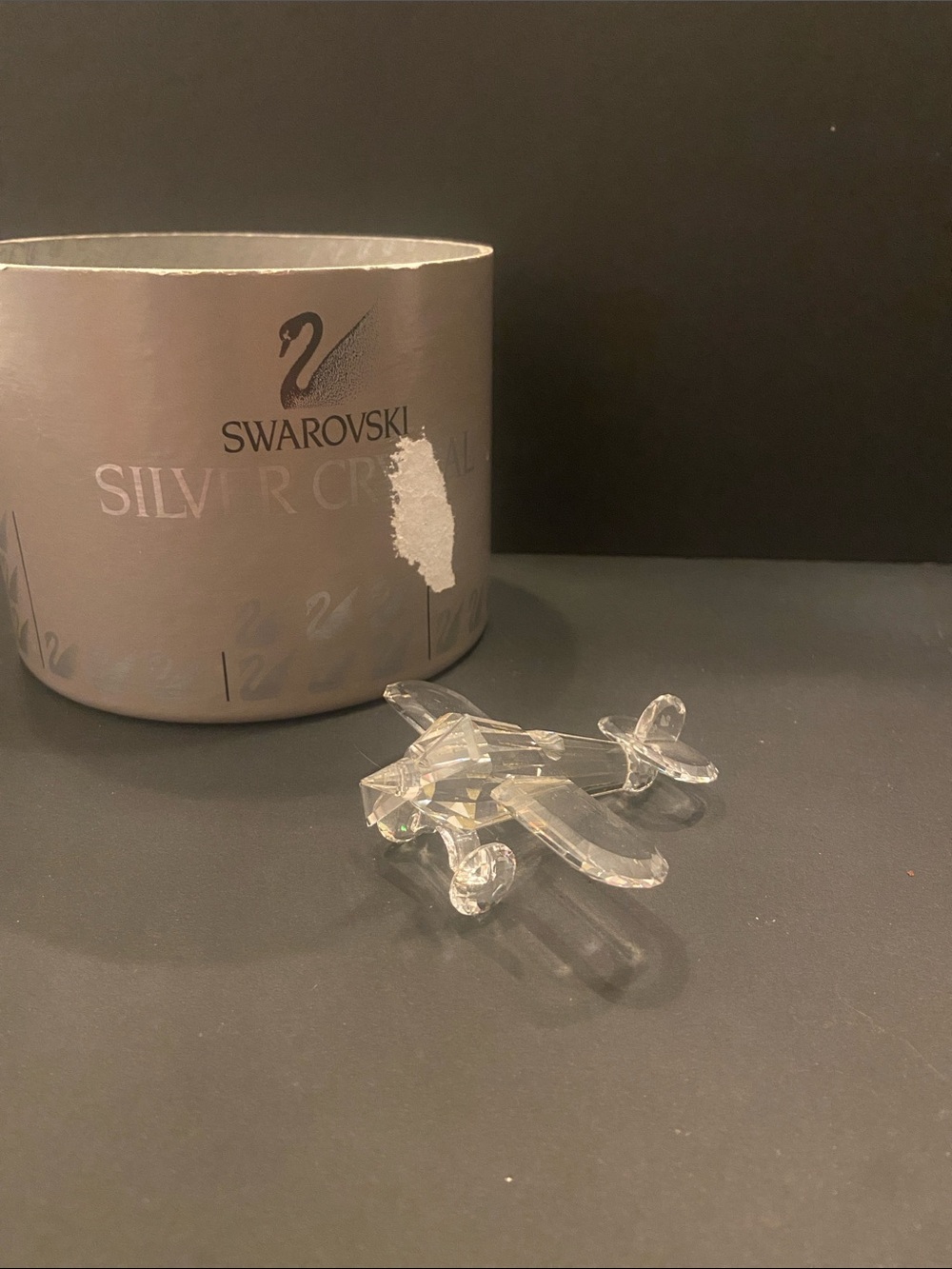 Swarovski Clear Crystal Airplane Figurine